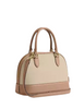 Coach Sabrina Satchel Bag In Colorblock Ivory Taupe