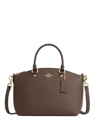 Coach Sadie Satchel Bag Dark Stone