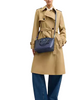 Coach Sadie Satchel Bag In Signature Canvas Blue Navy