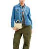 Coach Satchel Crossbody Bag With Floral Applique Moonlight