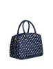 Coach Savannah Small Carryall Bag With Floral Print Deep Blue