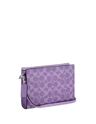 Coach Slim Crossbody Bag In Signature Canvas Iris