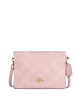 Coach Slim Crossbody Bag In Signature Canvas Powder Pink