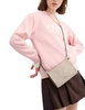 Coach Slim Crossbody Bag In Signature Canvas Sand Taupe