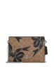 Coach Slim Crossbody Bag In Signature Canvas With Bow Print Tan Black