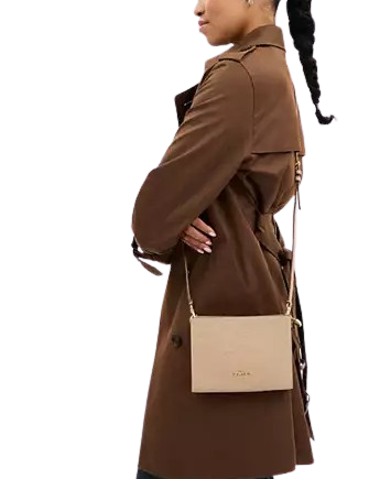 Coach Slim Crossbody Bag In Signature Leather Oat