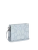 Coach Slim Crossbody Bag In Sketch Signature Canvas Ice Blue 