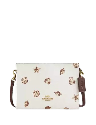 Coach Slim Crossbody Bag With Shell Print