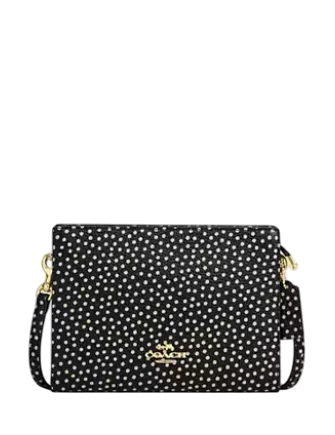 Coach Slim Crossbody Bag With Spot Print Black Multi