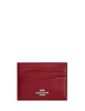 Coach Slim Id Card Case Dark Cardinal 