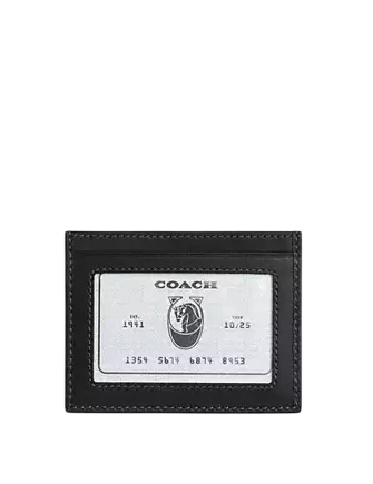 Coach Slim Id Card Case In Loved Signature Denim Light Indigo