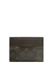 Coach Slim Id Card Case In Signature Camo Print Green