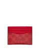 Coach Slim Id Card Case In Signature Canvas Bold Red