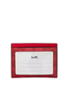 Coach Slim Id Card Case In Signature Canvas Bold Red
