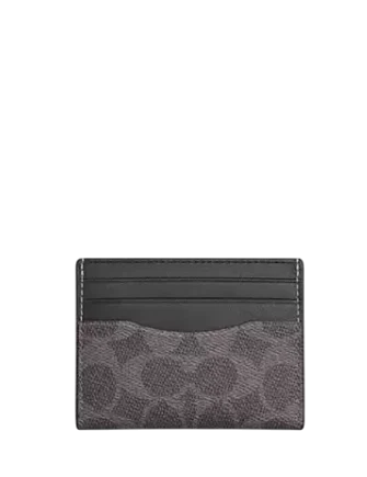 Coach Slim Id Card Case In Signature Canvas