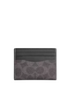 Coach Slim Id Card Case In Signature Canvas Grey Charcoal