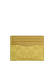 Coach Slim Id Card Case In Signature Canvas Light Citron
