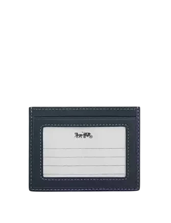 Coach Slim Id Card Case In Signature Denim 