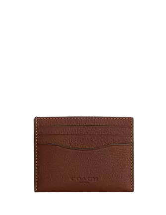 Coach Slim Id Card Case Saddle