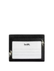 Coach Slim Id Card Case With Lightning Bolt Print Black