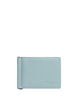 Coach Slim Money Clip Billfold Wallet Light Blue