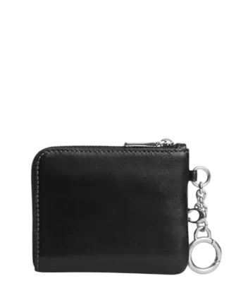 Coach Small Corner Zip Wallet Black