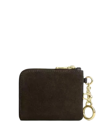 Coach Small Corner Zip Wallet Ebony