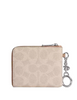 Coach Small Corner Zip Wallet In Signature Canvas Sand Taupe