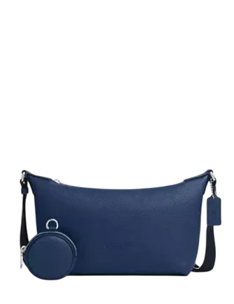 Coach Small Finn Crossbody Bag With Pouch Deep Blue