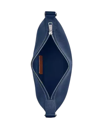 Coach Small Finn Crossbody Bag With Pouch Deep Blue