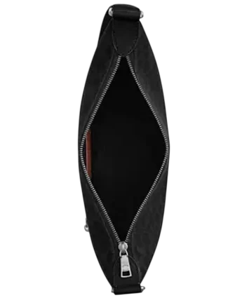 Coach Small Finn Crossbody Bag With Pouch In Signature Canvas Black Signature 