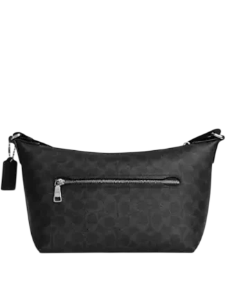 Coach Small Finn Crossbody Bag With Pouch In Signature Canvas Black Signature