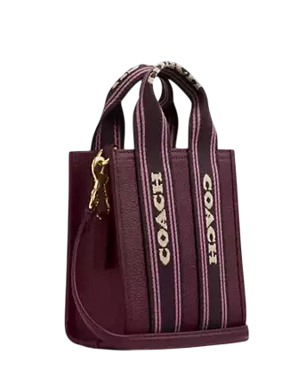 Coach Smith Mini Tote Bag Dark Wine