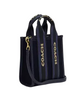 Coach Smith Mini Tote Bag In Regenerative Cotton Dark Denim