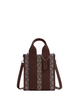 Coach Smith Mini Tote Bag In Signature Jacquard Oak Maple