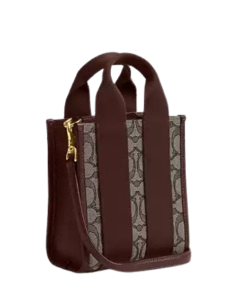 Coach Smith Mini Tote Bag In Signature Jacquard