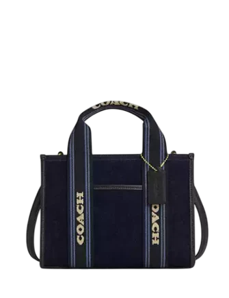 Coach Smith Tote Bag 24 In Regenerative Cotton  Dark Denim 