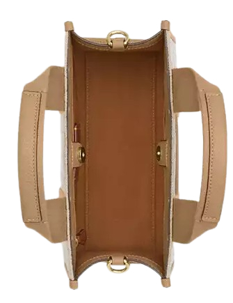 Coach Smith Tote Bag 24 In Signature Jacquard Light Khaki 