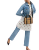 Coach Smith Tote Bag 24 Toast Black
