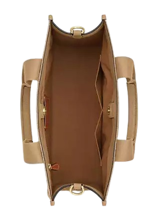 Coach Smith Tote Bag In Signature Jacquard Light Khaki