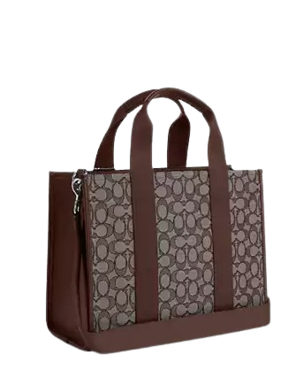Coach Smith Tote Bag In Signature Jacquard Maple