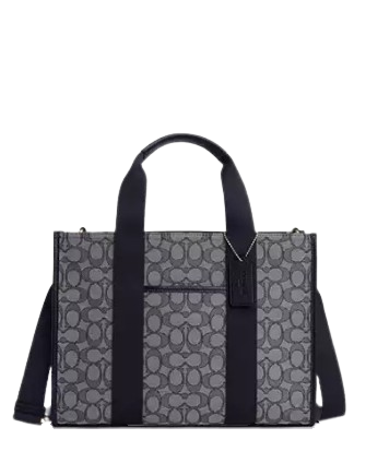 Coach Smith Tote Bag In Signature Jacquard Midnight Navy