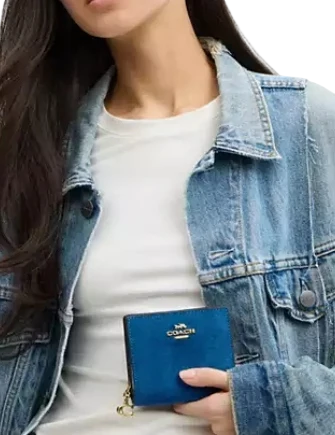 Coach Snap Wallet Blue Jay