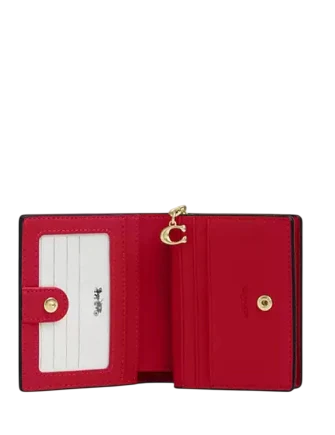 Coach Snap Wallet Bright Cardinal