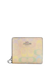 Coach Snap Wallet In Rainbow Signature Canvas Sand