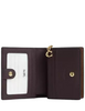 Coach Snap Wallet In Signature Canvas Tan Brown