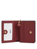 Coach Snap Wallet In Signature Canvas With Cherry Print Tan