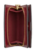 Coach Snap Wallet In Signature Canvas With Cherry Print Tan