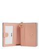 Coach Snap Wallet In Signature Canvas With Floral Print Sand