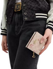 Coach Snap Wallet In Signature Canvas With Floral Print Sand